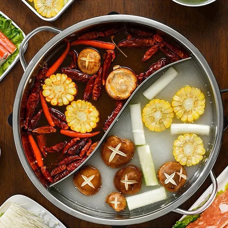 Panela de aço inoxidável de 28 - Home Cooking Gas avaliação e preço